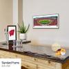 Wisconsin Badgers Football - 40.25x13.75-inch Standard Framed Print by Blakeway Panoramas view 4