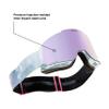 100% SNOWCRAFT AF HiPER Premium Protective Goggles (Aura - Mirror Yellow Gold Lens) view 2