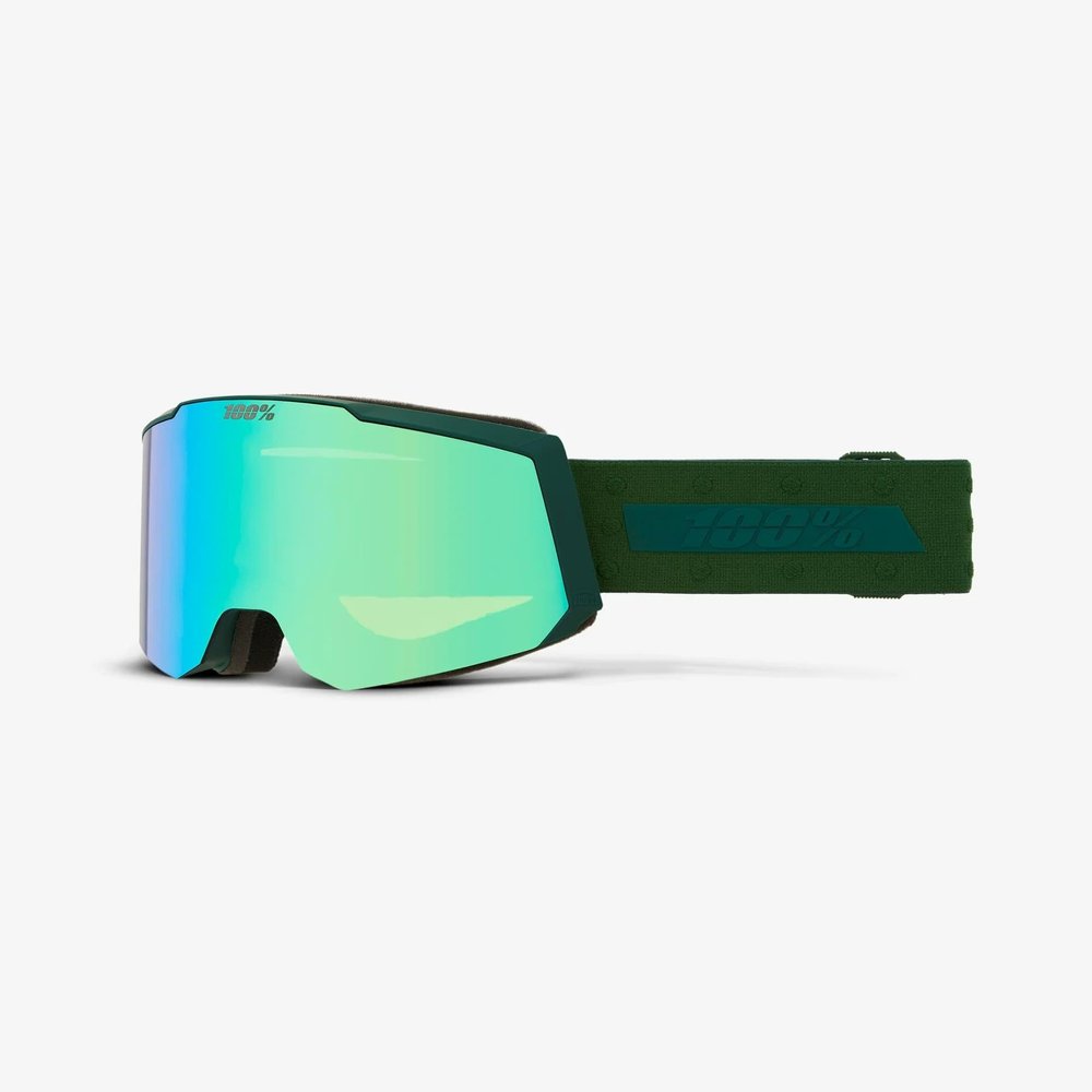 100% SNOWCRAFT S AF HiPER Premium Protective Goggles (Creature - Mirror Green Lens)