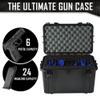 6 Pistol 24 Magazine Doro Gun Case with Custom MyCaseBuilder Foam Insert - Waterproof, Heavy-Duty Tactical Firearms and Ammunition Holder, 12.5 x 17.9 x 11.4 Inches, Black view 2
