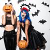 Needzo Halloween Black Bat Headband Costume Accessory with Red Feathers view 4