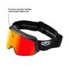 100% SNOWCRAFT XL AF HiPER Premium Protective Goggles (Infidel - Mirror Silver Flash Lens) view 2