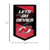 Team Sports America Evergreen NHL New Jersey Devils | Ultra-Thin LED Light Wall Sign Dcor | Large Pennant Banner | 9 x 23 Inches | Made in USA view 2