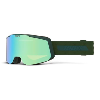 100% SNOWCRAFT S HiPER Premium Protective Goggles (Creature - Mirror Green Lens)