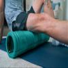 TriggerPoint Grid Patented Multi-Density Foam Massage Roller for Exercise, Deep Tissue and Muscle Recovery - Relieves Muscle Pain & Tightness, Improves Mobility & Circulation (26"), Teal view 4