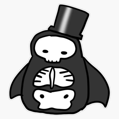 Dooley the Skeleton - Emory University Sticker Bumper Sticker Vinyl Decal 5"