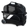 Tenth Frame Premium 2 ball Deluxe Roller Bowling Bag - Black/Gray JKXS-10F-2BDR-BLKGRY view 1