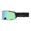 100% SNOWCRAFT S HiPER Premium Protective Goggles (Black/Green - Mirror Green Lens) view 1