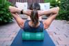 TriggerPoint Grid Patented Multi-Density Foam Massage Roller for Exercise, Deep Tissue and Muscle Recovery - Relieves Muscle Pain & Tightness, Improves Mobility & Circulation (13"), Teal view 4