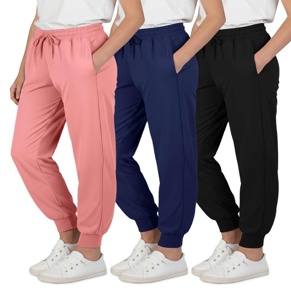 3 Pack Girls' Dry Fit Sweatpants Joggers Athletic Pants Teens Kids Hiking
