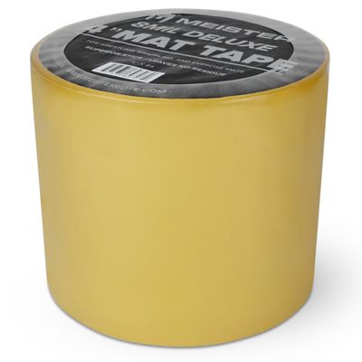 Meister Deluxe 8mil Mat Tape for Wrestling, Grappling and Exercise Mats - Clear - 4" x 84ft - 1 Roll