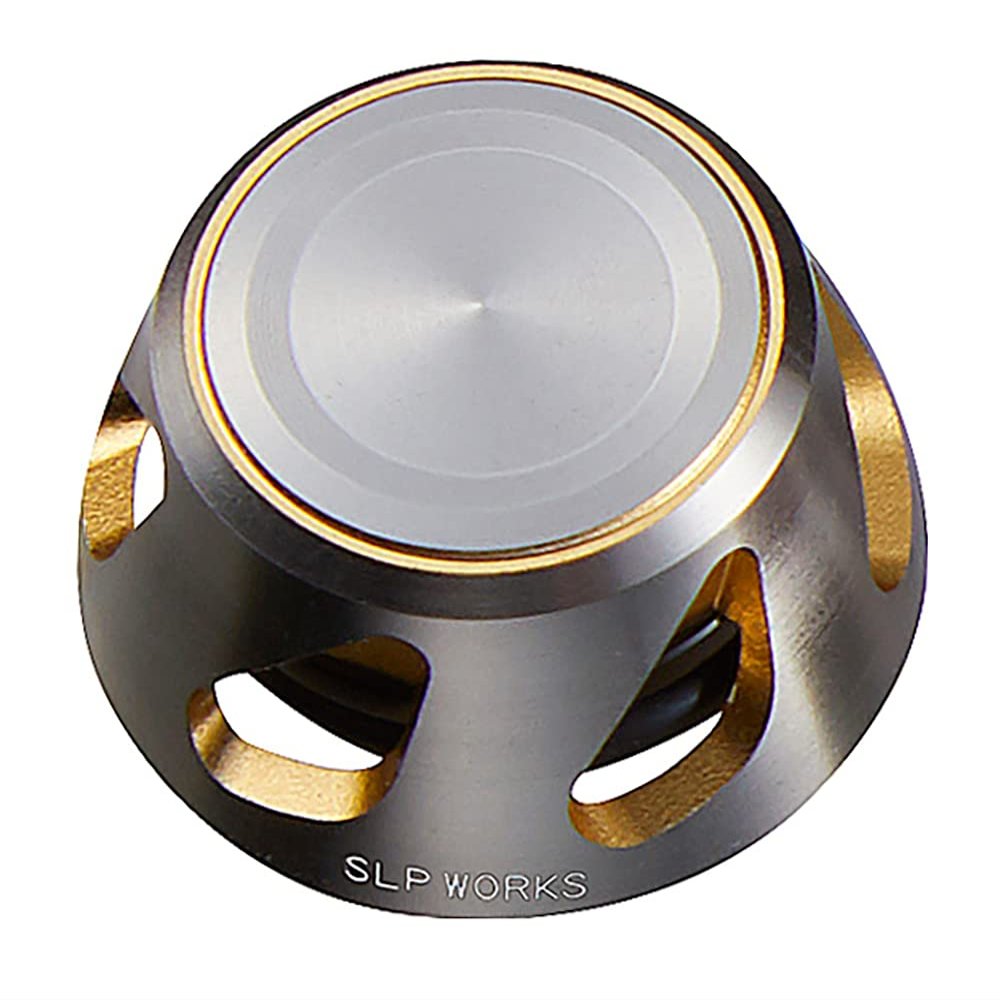 Daiwa SLP Works 22 SLPW Spinning Steering Wheel Cap, Small, Silver, Gold