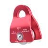 Azarxis 20 kN Micro Side Swing Pulley Prusik Minding Pulleys for 0.51" / 13mm Rope/Cable Rock Climbing Tree Arborist Zipline Lifting Hauling Dragging Rescue Aerrial Work Hitch Tending (Red) view 1