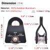Azarxis 20 kN Micro Side Swing Pulley Prusik Minding Pulleys for 0.51" / 13mm Rope/Cable Rock Climbing Tree Arborist Zipline Lifting Hauling Dragging Rescue Aerrial Work Hitch Tending (Red) view 2