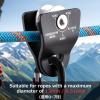 Azarxis 20 kN Micro Side Swing Pulley Prusik Minding Pulleys for 0.51" / 13mm Rope/Cable Rock Climbing Tree Arborist Zipline Lifting Hauling Dragging Rescue Aerrial Work Hitch Tending (Red) view 4