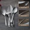 Alata Bailey 20-Piece Forged Silverware Set Stainless Steel Flatware Set,Service for 4,Mirror Polished Cutlery Set,Dishwasher Safe view 3