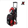 Tenth Frame 2 ball Deluxe Roller Bowling Bag - Black/Red (JKXS-10F-2BDR-BLKRED) view 3