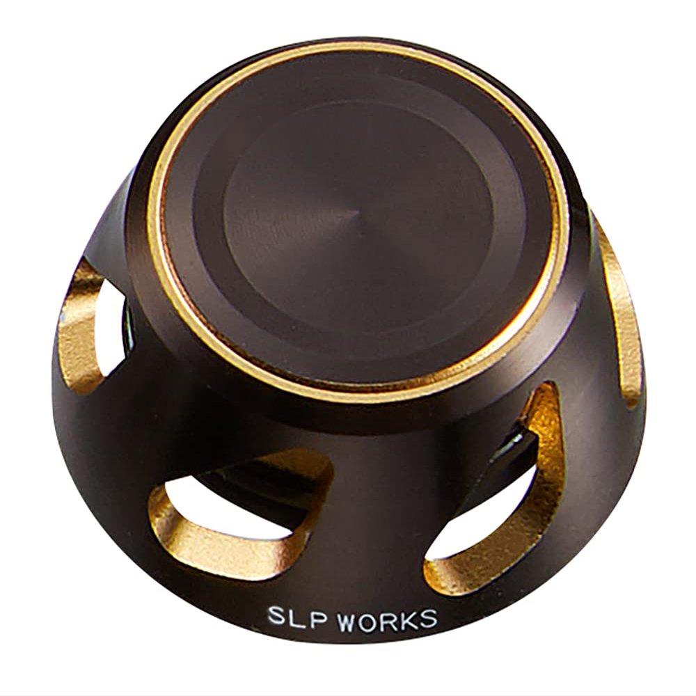 Daiwa SLP Works 22 SLPW Spinning Handle Cap, Small, Black/Gold
