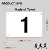 Azarxis Race Competitor Numbers Running Bibs with Safety Pins Tyvek Tearproof for Outdoor Sports Marathon Trail Racing Jogging Race Event (Numbers 1-50) view 2
