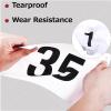 Azarxis Race Competitor Numbers Running Bibs with Safety Pins Tyvek Tearproof for Outdoor Sports Marathon Trail Racing Jogging Race Event (Numbers 1-50) view 3