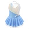 easyforever Kids Girls Long Sleeve Skirted Leotards Bodysuit Ballet Dance Dress Ballerina Figure Ice Skating Dress 005_Light Blue 8 Years view 4