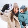 Bencailor 2 Pairs Winter Touchscreen Women Gloves Winter Cold Weather Plush Thermal Fleece Lining Gloves Warm Soft Fluffy Cuff Texting mittens view 4