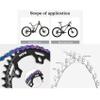 DECKAS Round Chainring 110BCD 4-Bolt 36T 38T 40T 42T 44T 46T 48T 50T 52T Narrow Wide Chainring for 7/8/9/10/11/12 - Speed (Black 46T) view 4