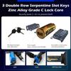 AKM Safe 80db Alarm 4ft/120cm Long Anti Theft Heavy Duty Motorcycle Chain Lock 3/8''/10mm Thick Weather Proof Durable Chains with 3 Customized Keys,Ideal for Bikes,Bicycles,Scooters,Moped view 4