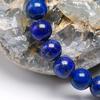 HZLXF1 Natural Lapis Lazuli Blue Stone Beads Bracelet Suitable for Women Men Stretch Bracelets (Panjang : 18cm 7.0inch, Warna Batu Permata : Beads 8mm) view 4