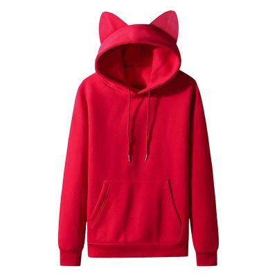 tuduoms Unisex Cute Hoodie Fleece Sweatshirts Pullover Casual Drawstring Clothes Men/Women Cat Cosplay Fashion Hooded Sweater