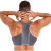 FEESHOW Mens Glossy Muscle Tops Workout Vest Crop Tops Bodybuilding Compression Stringer Tee Shirt Grey X-Large view 4