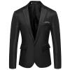 Ymosrh Jackets for Men, Raincoat Men Work Vest Black Puffer Vest 4XL Men's Casual Business Wedding Long Sleeve Buttons Slim Fit Suit Coat Jacket Shirt Brown Camouflage Green Large (XL, Black) view 1