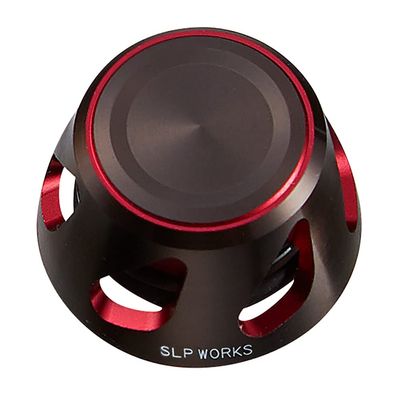 Daiwa SLP Works 22 SLPW Spinning Steering Wheel Cap, Small, Black/Red