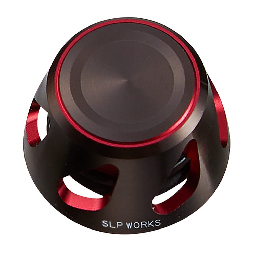 Daiwa SLP Works 22 SLPW Spinning Steering Wheel Cap, Small, Black/Red