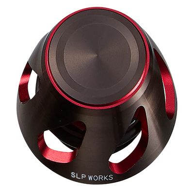 Daiwa SLP Works 22 SLPW Spinning Handle Cap, S2, Black/Red