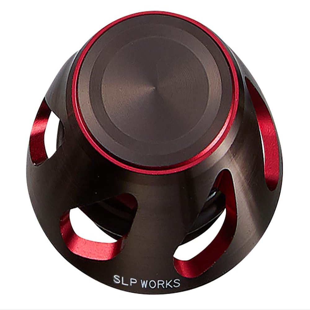 Daiwa SLP Works 22 SLPW Spinning Handle Cap, S2, Black/Red