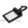 Luggage Tag PU Leather for Suitcase Baggage Handbag Travel Bag Label Suitcase Tag Label Tag w. Name Card & Privacy Cover (M) view 2