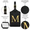 Luggage Tag PU Leather for Suitcase Baggage Handbag Travel Bag Label Suitcase Tag Label Tag w. Name Card & Privacy Cover (M) view 3