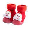Breathable Shoe Christmas Kids 3D Socks Baby Cartoon Shoes Toddler Boys Slipper Prewalker Kids Shoes Size 4 Red view 3