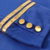 winying Mens Halloween Medieval Theme Party Costume Vintage Tailcoat Long Swallow-Tailed Coat Blue Small view 3