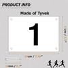 Azarxis Race Competitor Numbers Running Bibs with Safety Pins Tyvek Tearproof for Outdoor Sports Marathon Trail Racing Jogging Race Event (Numbers 1-100) view 2