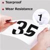 Azarxis Race Competitor Numbers Running Bibs with Safety Pins Tyvek Tearproof for Outdoor Sports Marathon Trail Racing Jogging Race Event (Numbers 1-100) view 3