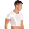 ACSUSS Summer Men's Super Short T-Shirt Gym Sport Basic Pullover Crop Tops T-Shirt Blouses Shirt White Large view 3