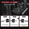 AB Roller Wheel - Ab Roller for Abdominal Workout and Core Strength Training, Portable Ab Wheel Roller Exercise for Men Women Fitness Lover, No Noise Ab Wheels with Thick Knee Pad for Home Gym &Travel view 4