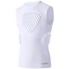 Cabasse Youth Padded Protective Shirt, Chest Rib Protector Heart Guard Sternum Shirt for Football Paintball Baseball (White, Medium) view 1