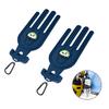 GUNPJONE Golf Glove Holder Stretcher, 2PCS Durable Glove Support Frame Dryer Shaper Tool Accessories for Sports Gloves Maintenance, Blue view 1