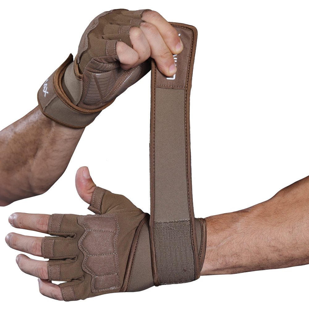 LiMMAX Gym Gloves with Wrist Support for Men Women - Silicone Grip & Full Palm Protection, Perfect for Weight Lifting & Cross Training