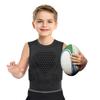 Cabasse Youth Padded Protective Shirt, Chest Rib Protector Heart Guard Sternum Shirt for Football Paintball Baseball (Black, X-Large) view 2