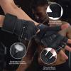 Workout Gloves for Men & Women - Gym Weight Lifting Padded Gloves with Wrist Wrap Support, Full Palm Protection & Silicone Grip, Cross Training view 2