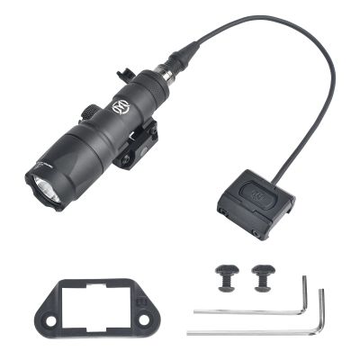 NOBUHIRO M300A 500 Lumens Flashlight, with Modular Modbutton Remote Pressure Switch for Picatinny with Conversion Mount kit